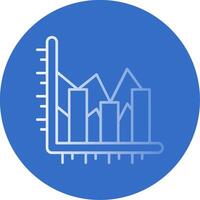 Bar Diagramm Gradient Linie Kreis Symbol vektor