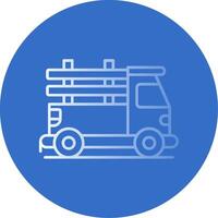 abholen LKW Gradient Linie Kreis Symbol vektor