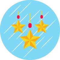 Weihnachten Star eben Blau Kreis Symbol vektor