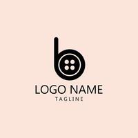 Brief b Hemd Taste Logo Design Vektor