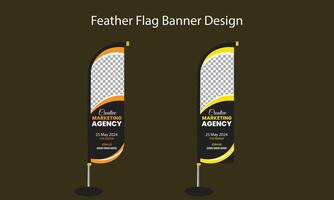 korporativ Geschäft Welle Flagge Design vektor