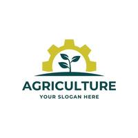 Landwirtschaft Logo. Bauernhof Konzept Logo Design Vektor auf Weiß Hintergrund