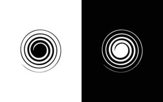 minimalistisch Brief Ö Twist Vektor Logo. modern Spiral- Vektor Logo. abstrakt Spiral.