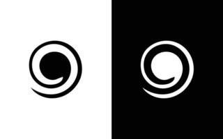 minimalistisch Brief Ö Twist Vektor Logo. modern Spiral- Vektor Logo. abstrakt Spiral.