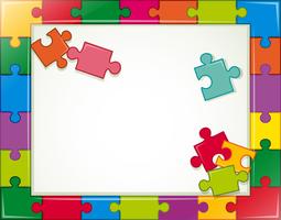 Puzzle-Rahmen vektor