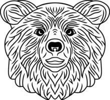 Karikatur Bär Clip Art isoliert Tier Logo Vektor Illustration