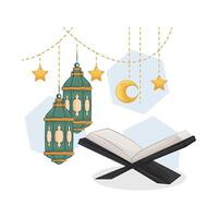 illustration av ramadan lykta vektor