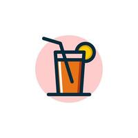 einfach trinken kalt Getränke Cafe Kneipe Bar Logo vektor