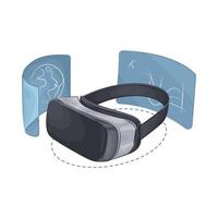 illustration av virtuell verklighet glasögon vektor