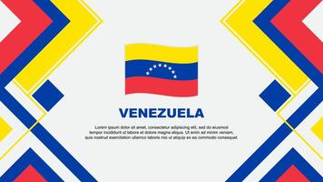 Venezuela Flagge abstrakt Hintergrund Design Vorlage. Venezuela Unabhängigkeit Tag Banner Hintergrund Vektor Illustration. Venezuela Banner