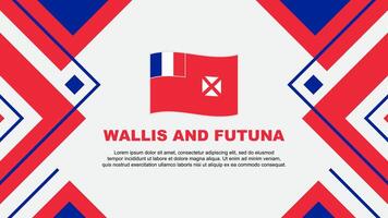 Wallis und futuna Flagge abstrakt Hintergrund Design Vorlage. Wallis und futuna Unabhängigkeit Tag Banner Hintergrund Vektor Illustration. Wallis und futuna Illustration