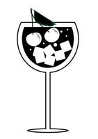 vektor illustration av sommar cocktails. ikon, logotyp reklam flygblad för barer och kaféer.