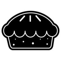 Kuchen, Kuchen Logo Design im minimalistisch Stil. schnell Essen Symbol. Vektor Illustration.