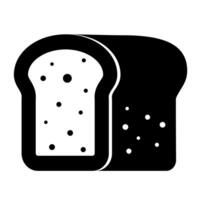 brot, Brötchen, Laib, Bäckerei Logo Design im ein minimalistisch Stil. schnell Essen Symbol. Vektor Illustration.