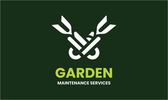 ai generiert Garten Instandhaltung Bedienung Vektor Logo Design