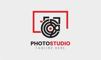 ai generiert Foto Studio Kamera Symbol Film Linse Licht Vektor Logo modern minimalistisch einzigartig Studio Vorlage