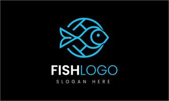 ai generiert Fisch Restaurant Essen Logo Design Vektor Symbol Vorlage