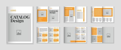 katalog design eller 12 sidor produkt katalog mall design vektor