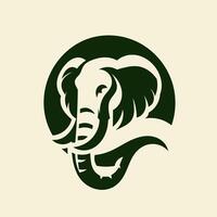 svartvit elefant logotyp, enkel minimalistisk, vektor illustration, mycket lämplig för en varumärke eller produkt logotyp,