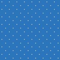 klein Weiß nahtlos Polka Punkt Muster Vektor, Blau Hintergrund. vektor