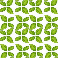Grönt blad sömlöst mönster vektor