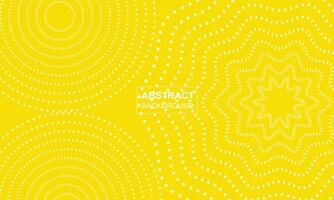 gul bakgrund abstrakt med konstnärlig trogen prickar halvton mall illustration design vektor
