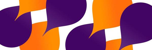 abstrakt dynamisk klick orange lila papperssår begrepp baner bakgrund baner mall design. vektor illustration