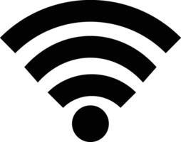 wiFi ikon trådlös internet signal element platt symbol för appar vektor design