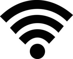 wiFi ikon trådlös internet signal element platt symbol för appar vektor design