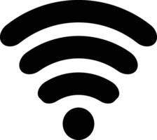 wiFi ikon trådlös internet signal förbindelse element platt symbol tecken för appar vektor illustration design