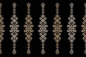 traditionell ethnisch Motive Ikat geometrisch Stoff Muster Kreuz Stich.ikat Stickerei ethnisch orientalisch Pixel schwarz Hintergrund.abstrakt, Vektor, Illustration. Textur, Schal, Dekoration, Tapete. vektor