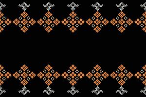 traditionell ethnisch Motive Ikat geometrisch Stoff Muster Kreuz Stich.ikat Stickerei ethnisch orientalisch Pixel schwarz Hintergrund.abstrakt, Vektor, Illustration. Textur, Schal, Dekoration, Tapete. vektor