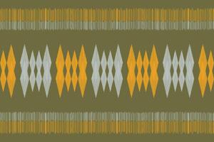 traditionell etnisk ikat motiv tyg mönster geometrisk stil.afrikansk ikat broderi etnisk orientalisk mönster grön bakgrund tapet. abstrakt, vektor, illustration.texture, ram, dekoration. vektor