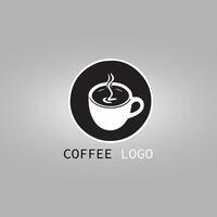 kaffe logotyp aning vektor