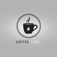 kaffe logotyp aning vektor