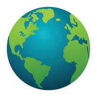 Erde Globus Symbol auf transparent Hintergrund vektor