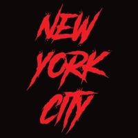 New York City stilvoller Typografie-T-Shirt-Design-Vektordruck vektor