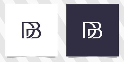 Brief pb bp Logo Design vektor