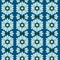 elegant nahtlos geomatrisch Blumen- Muster Vektor Design. bunt Blumen- Muster geeignet zum Hintergrund, Textur, Stoff, Verpackung, Textil, Kleidung, drucken oder Andere.