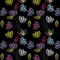 elegant sömlös dekorativ blommig mönster vektor design. färgrik blommig mönster lämplig för bakgrund, textur, tyg, omslag, textil, Kläder, skriva ut eller andra.