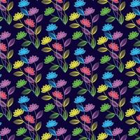 elegant nahtlos dekorativ Blumen- Muster Vektor Design. bunt Blumen- Muster geeignet zum Hintergrund, Textur, Stoff, Verpackung, Textil, Kleidung, drucken oder Andere.