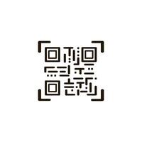 qr Code Gekritzel Symbol. Vektor Illustration zum Marketing und elektronisch Handel.