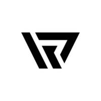 Brief wp oder pw modern gestalten Monogramm kreativ Logo Design Konzept vektor