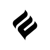 Brief e mit Luxus kreativ eben abstrakt Monogramm Typografie Logo vektor