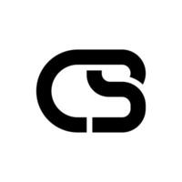 Brief cs modern Linie Formen Alphabet kreativ einzigartig abstrakt Monogramm Logo Design Idee vektor