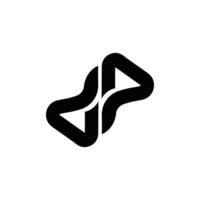 modern gestalten Brief dp oder pd kreativ Geschäft Logo Design Konzept vektor