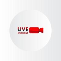 Live-Streaming-Design vektor