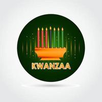 kwanzaa feiern design vektor