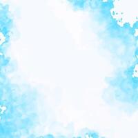 Blau Aquarell Hintergrund mit ein Weiß Rand vektor