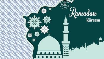 Vektor realistisch Ramadan kareem islamisch Festival Hintergrund Design